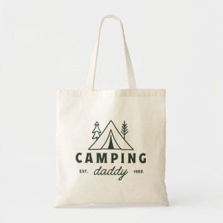 Tote Bag Papa camping père forêt campeur drôle papa