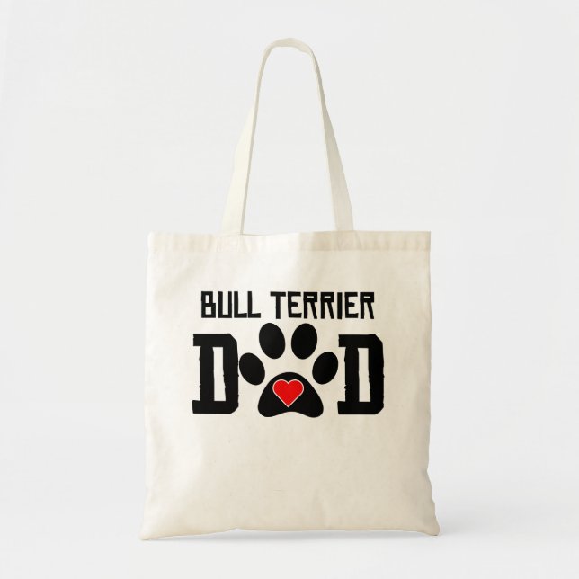 Tote Bag Papa de bull-terrier (Devant)