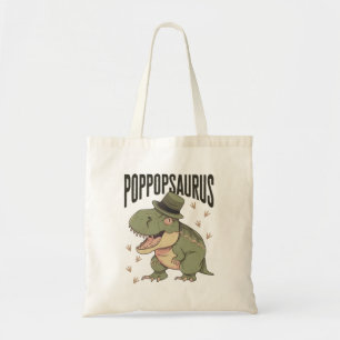 Tote Bag Papa Dinosaure Fête des Pères Poppopsaurus