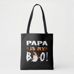 Tote Bag Papa Est Mon Boo Heureux Halloween