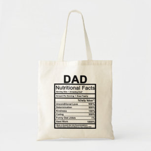 Tote Bag Papa - Faits nutritionnels