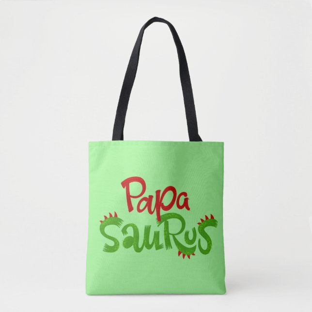 Tote Bag Papa Saurus Graphic (Devant)