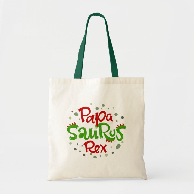 Tote Bag Papa Saurus Rex Graphic (Devant)