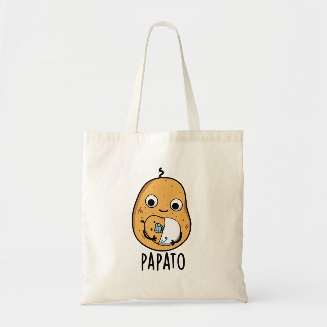 Tote Bag Papato Funny Potato Pun (Devant)