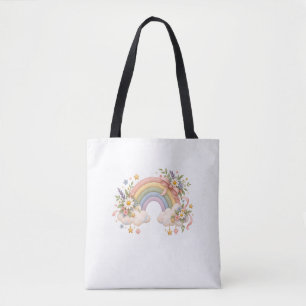 Tote Bag Papeterie Arc-en-ciel Pastel