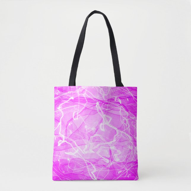 Tote Bag Papier numérique marbré rose-21643 (Devant)