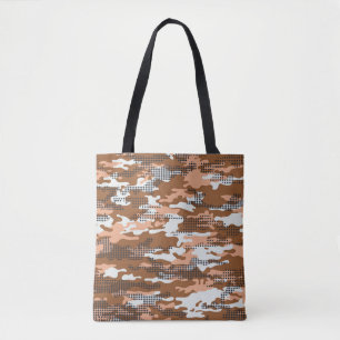 Tote Bag Papier peint Camouflage à couture abstraite pois