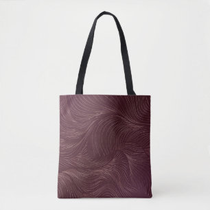 Tote Bag Papier peint doré de luxe. Motif Art déco. Vintage