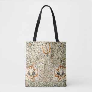 Tote Bag Papier peint floral Chèvrefeuille de William Morri