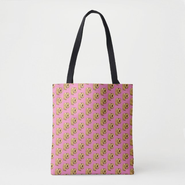 Tote Bag Papier toilette doré (Devant)