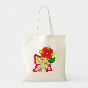 Tote Bag Papillon à fleurs