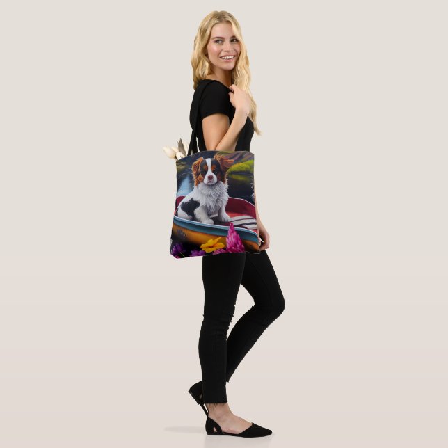 Tote Bag Papillon à la pagaie : une aventure Pittoresque (Sur le modèle)