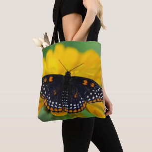 Tote Bag Papillon à taches à carreaux de Baltimore