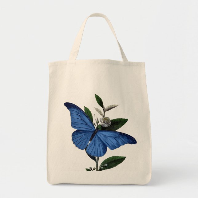 Tote Bag Papillon bleu (Devant)