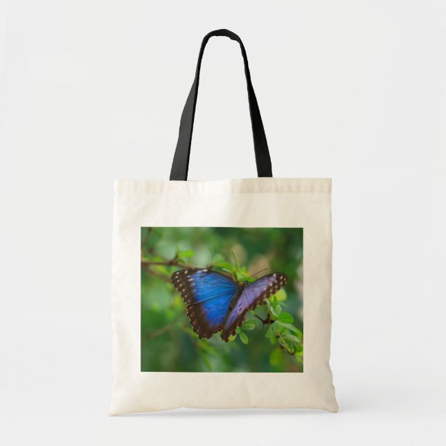 Tote Bag Papillon bleu Fourre-tout (Devant)