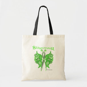 Tote Bag Papillon celtique survivant - Lymphome non hodgkin