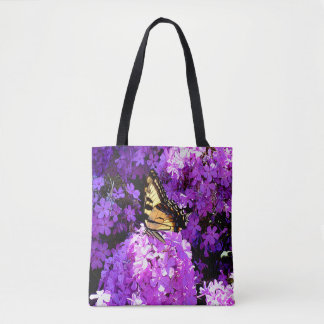 Tote Bag Papillon et Phlox
