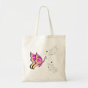 Tote Bag Papillon et volutes
