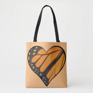 Tote Bag Papillon monarque Heart Wings