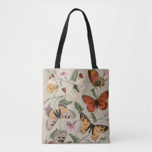 Tote Bag Papillon Moth Nature Collection Dessin