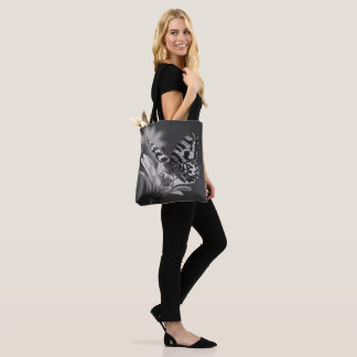 Tote Bag Papillon noir et blanc