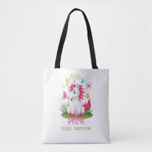 Tote Bag Papillon Unicorne Pré K 1er jour Retour à l'école
