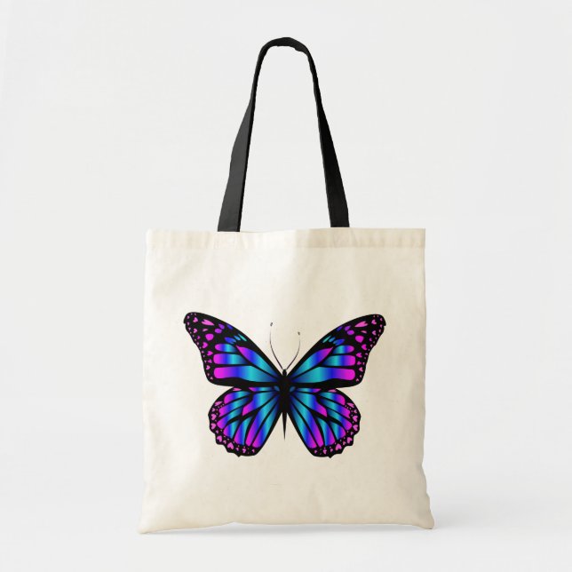Tote Bag papillon vibrant de couleur (Devant)