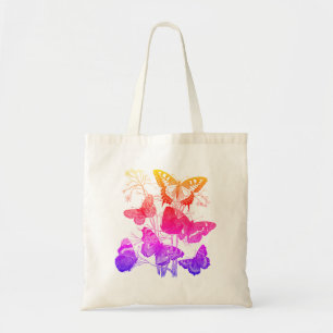 Tote Bag Papillons colorés vintages