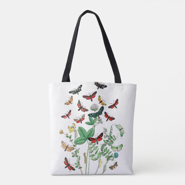 Tote Bag Papillons et chenilles (Dos)