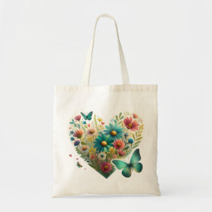 Tote Bag Papillons Fleur Sauvage Murmurante Botanique