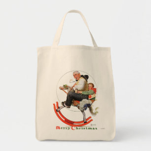 Tote Bag Papy sur le cheval de basculage