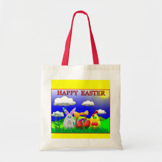 Tote Bag Pâques joyeuses colorées