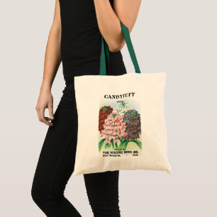 Tote Bag Paquet de semences vintage, Fleurs de jardin Candy