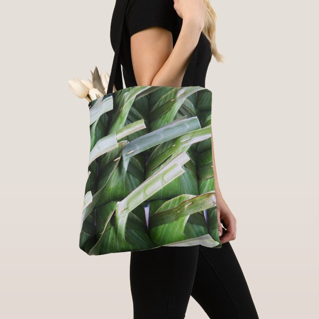Tote Bag Paquets en feuille de bananier enveloppés (De près)