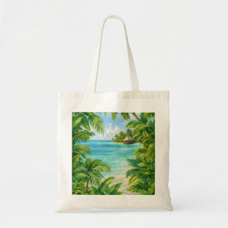 Tote Bag Paradis de plage de l'île tropicale d'Aitutaki