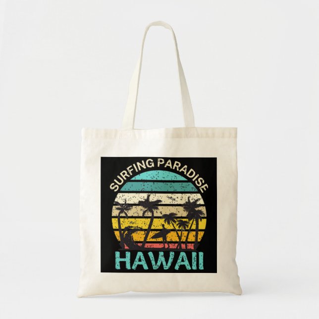 Tote Bag Paradis du surf d'Hawaii (Devant)