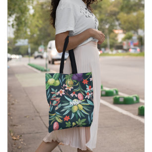 Tote Bag Paradis Floral Tropical Exotique Monogramme