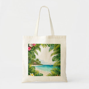 Tote Bag Paradis tropical de la plage d'Isla Mujeres