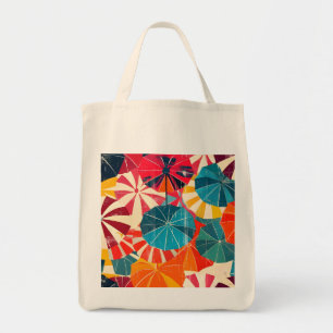 Tote Bag Parapluie Rétro Jour de Pluie Pop Art