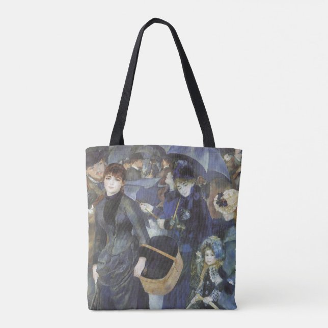 Tote Bag Parapluies de Pierre Renoir, Impressionnisme Vinta (Dos)
