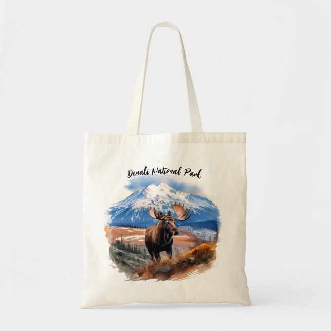 Tote Bag Parc national de Denali Moose (Devant)
