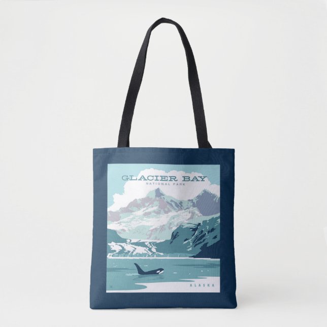 Tote Bag Parc national de Glacier Bay | Orca (Devant)