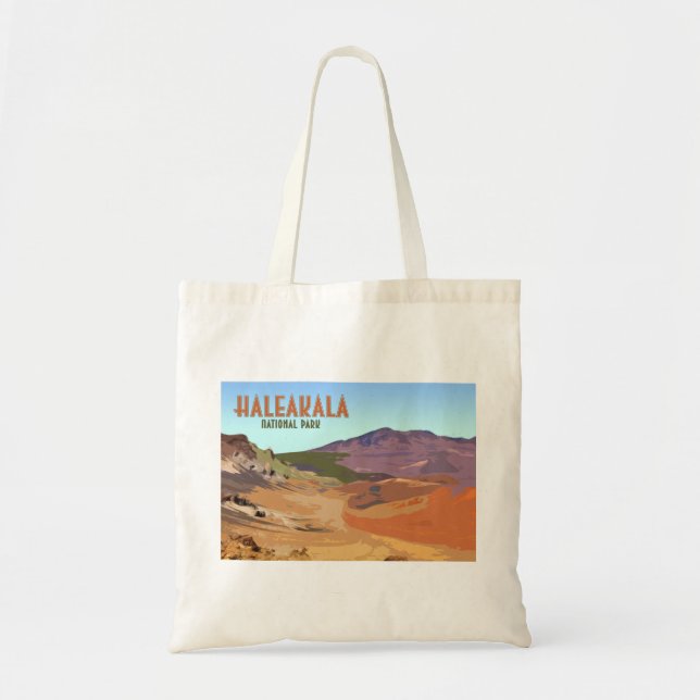 Tote Bag Parc national de Haleakala Maui Hawaii Vintage (Devant)