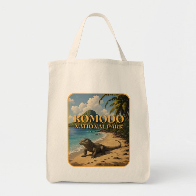 Tote Bag Parc national de Komodo Indonésie (Devant)