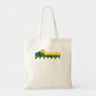 Tote Bag Parc national de la baie Glacier vintage Sunset