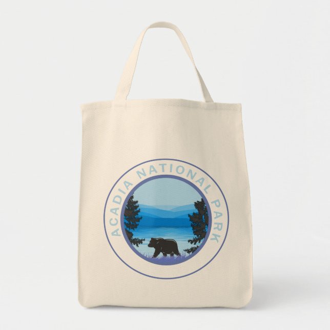 Tote Bag Parc national de l'Acadie Maine Bear (Devant)
