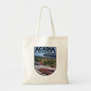Tote Bag Parc national de l'Acadie Vintage Rétro Île du Mai