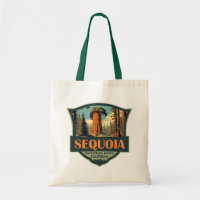 Parc national de Sequoia Illustration Rétro