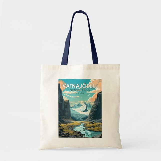 Tote Bag Parc national de Vatnajokull Islande Voyager Vinta (Devant)