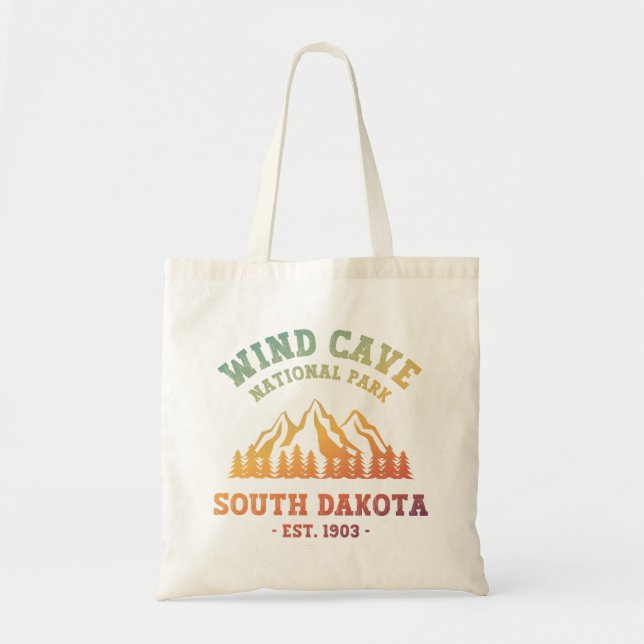 Tote Bag Parc national de Wind Cave Dakota du Sud (Devant)